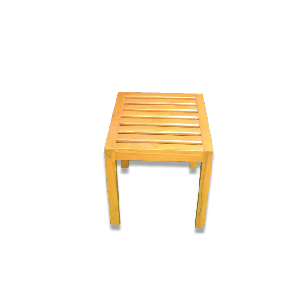 โต๊ะข้างไม้สัก PAREENA DECOR รุ่น BST-004,ขนาด 40X40X45 ซม. สีไม้ธรรมชาติ_0